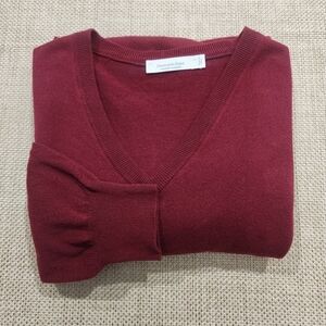 Ermenegildo Zegna Men’s Sweater V Neck Pull Over Cashmere/Silk Knit Size 2XL/56